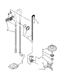 Fill, Drain And Overfill Parts parts for Kenmore Dishwasher 665.14043K010 (66514043K010, 665 14043K010) from AppliancePartsPros.com