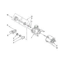 Pump And Motor Parts parts for Kenmore Dishwasher 665.14212K900 (66514212K900, 665 14212K900) from AppliancePartsPros.com