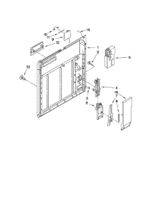 Inner Door Parts parts for Kenmore Dishwasher 665.14219K901 (66514219K901, 665 14219K901) from AppliancePartsPros.com