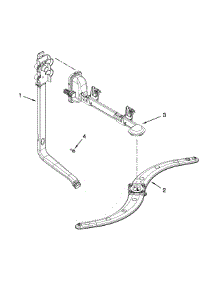Upper Wash And Rinse Parts parts for Kenmore Dishwasher 665.14312N410 (66514312N410, 665 14312N410) from AppliancePartsPros.com