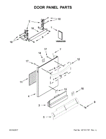 Door Panel Parts parts for Kenmore Dishwasher 665.14813N612 (66514813N612, 665 14813N612) from AppliancePartsPros.com