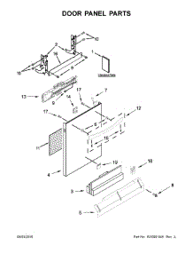 Door Panel Parts parts for Kenmore Dishwasher 665.14815N611 (66514815N611, 665 14815N611) from AppliancePartsPros.com