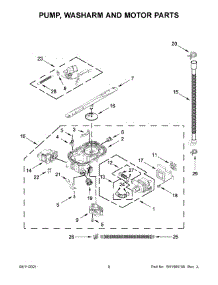 Pump, Washarm And Motor Parts parts for Kenmore Elite Dishwasher 66514875N120 from AppliancePartsPros.com
