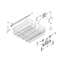 Upper Rack And Track Parts parts for Kenmore Dishwasher 665.15043K110 (66515043K110, 665 15043K110) from AppliancePartsPros.com