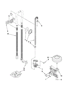Fill, Drain And Overfill Parts parts for Kenmore Dishwasher 665.15114K211 (66515114K211, 665 15114K211) from AppliancePartsPros.com