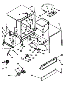 Tub Assembly Parts parts for Kenmore Dishwasher 665.1544590 (6651544590, 665 1544590) from AppliancePartsPros.com
