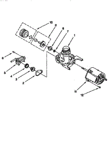 Pump And Motor parts for Kenmore Dishwasher 665.1544593 (6651544593, 665 1544593) from AppliancePartsPros.com