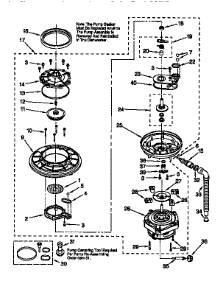 Pump And Motor parts for Kenmore Dishwasher 665.15685791 (66515685791, 665 15685791) from AppliancePartsPros.com
