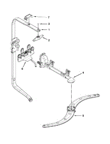 Upper Wash And Rinse Parts parts for Kenmore Dishwasher 665.15692K212 (66515692K212, 665 15692K212) from AppliancePartsPros.com