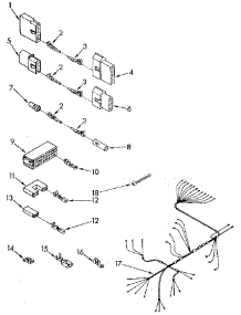 Wiring Harness parts for Kenmore Dishwasher 665.1570590 (6651570590, 665 1570590) from AppliancePartsPros.com