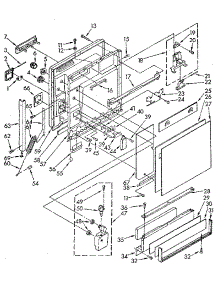 Door And Toe Panel parts for Kenmore Dishwasher 665.1570591 (6651570591, 665 1570591) from AppliancePartsPros.com