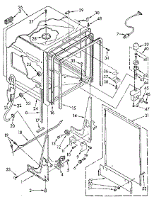 Tub parts for Kenmore Dishwasher 665.1570990 (6651570990, 665 1570990) from AppliancePartsPros.com