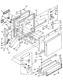 Door And Toe Panel parts for Kenmore Dishwasher 665.1570992 (6651570992, 665 1570992) from AppliancePartsPros.com
