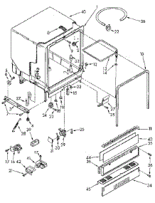 Tub Assembly parts for Kenmore Dishwasher 665.1571590 (6651571590, 665 1571590) from AppliancePartsPros.com