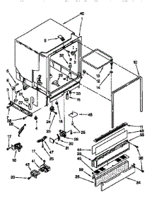 Tub Assembly parts for Kenmore Dishwasher 665.15725692 (66515725692, 665 15725692) from AppliancePartsPros.com