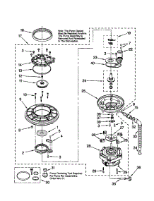 Pump And Motor parts for Kenmore Dishwasher 665.15754000 (66515754000, 665 15754000) from AppliancePartsPros.com