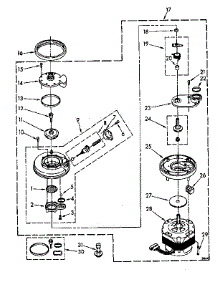 Pump And Motor Parts parts for Kenmore Dishwasher 665.1576580 (6651576580, 665 1576580) from AppliancePartsPros.com