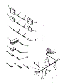 Wiring Harness Parts parts for Kenmore Dishwasher 665.1576580 (6651576580, 665 1576580) from AppliancePartsPros.com