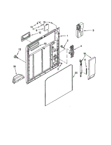 Inner Door parts for Kenmore Dishwasher 665.15767000 (66515767000, 665 15767000) from AppliancePartsPros.com