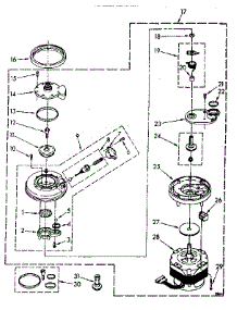 Pump And Motor Parts parts for Kenmore Dishwasher 665.1578581 (6651578581, 665 1578581) from AppliancePartsPros.com