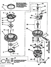 Pump And Motor parts for Kenmore Dishwasher 665.15791790 (66515791790, 665 15791790) from AppliancePartsPros.com