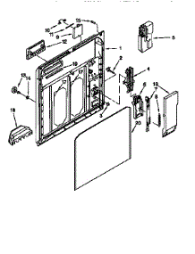 Inner Door parts for Kenmore Dishwasher 665.15795790 (66515795790, 665 15795790) from AppliancePartsPros.com