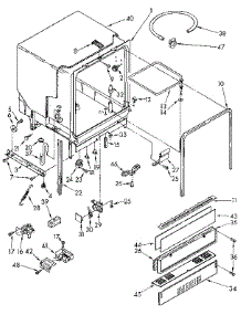 Tub Assembly parts for Kenmore Dishwasher 665.1581590 (6651581590, 665 1581590) from AppliancePartsPros.com