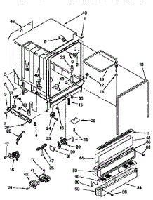 Tub Assembly parts for Kenmore Dishwasher 665.15821691 (66515821691, 665 15821691) from AppliancePartsPros.com