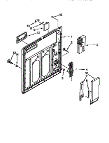Inner Door parts for Kenmore Dishwasher 665.15825690 (66515825690, 665 15825690) from AppliancePartsPros.com