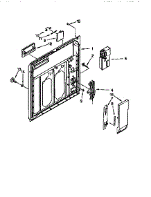 Inner Door parts for Kenmore Dishwasher 665.15825691 (66515825691, 665 15825691) from AppliancePartsPros.com