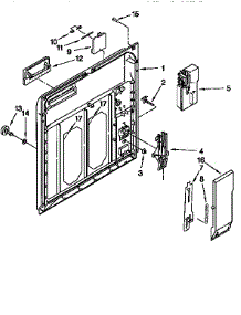 Inner Door parts for Kenmore Dishwasher 665.15828691 (66515828691, 665 15828691) from AppliancePartsPros.com