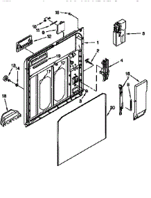 Inner Door parts for Kenmore Dishwasher 665.15831790 (66515831790, 665 15831790) from AppliancePartsPros.com