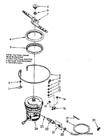 Heater, Pump And Lower Sprayarm parts for Kenmore Dishwasher 665.1587980 (6651587980, 665 1587980) from AppliancePartsPros.com