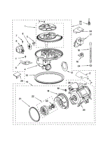 Pump And Motor parts for Kenmore Dishwasher 665.15882000 (66515882000, 665 15882000) from AppliancePartsPros.com