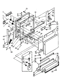 Door And Toe Panel parts for Kenmore Dishwasher 665.1588580 (6651588580, 665 1588580) from AppliancePartsPros.com