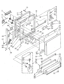 Door And Toe Panel parts for Kenmore Dishwasher 665.1588582 (6651588582, 665 1588582) from AppliancePartsPros.com