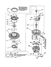 Pump And Motor parts for Kenmore Dishwasher 665.15898792 (66515898792, 665 15898792) from AppliancePartsPros.com