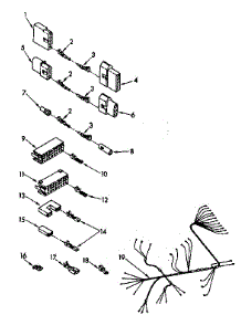 Wiring Harness Parts parts for Kenmore Dishwasher 665.1590840 (6651590840, 665 1590840) from AppliancePartsPros.com