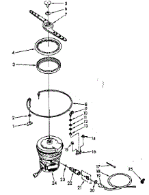 Heater, Pump And Lower Sprayarm Parts parts for Kenmore Dishwasher 665.1590840 (6651590840, 665 1590840) from AppliancePartsPros.com