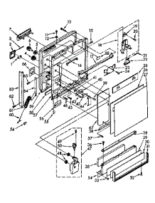Door And Toe Panel Parts parts for Kenmore Dishwasher 665.1591680 (6651591680, 665 1591680) from AppliancePartsPros.com