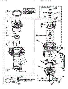 Pump And Motor parts for Kenmore Dishwasher 665.15925690 (66515925690, 665 15925690) from AppliancePartsPros.com