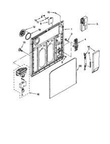 Inner Door parts for Kenmore Dishwasher 665.15955792 (66515955792, 665 15955792) from AppliancePartsPros.com