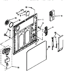 Inner Door parts for Kenmore Dishwasher 665.15958790 (66515958790, 665 15958790) from AppliancePartsPros.com