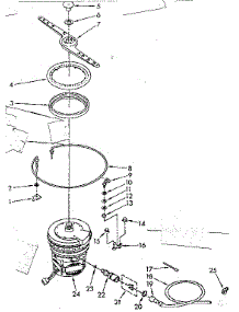 Heater, Pump And Lower Sprayarm Parts parts for Kenmore Dishwasher 665.1596580 (6651596580, 665 1596580) from AppliancePartsPros.com