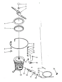 Heater, Pump And Lower Sprayarm Parts parts for Kenmore Dishwasher 665.1596581 (6651596581, 665 1596581) from AppliancePartsPros.com