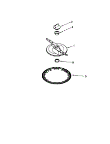 Lower Washarm / Strainer parts for Kenmore Dishwasher 665.15979990 (66515979990, 665 15979990) from AppliancePartsPros.com