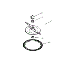 Lower Washarm And Strainer parts for Kenmore Dishwasher 665.15984990 (66515984990, 665 15984990) from AppliancePartsPros.com