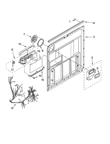 Door And Latch Parts parts for Kenmore Dishwasher 665.16029401 (66516029401, 665 16029401) from AppliancePartsPros.com