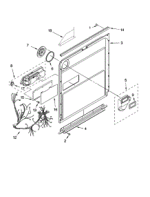 Door And Latch Parts parts for Kenmore Dishwasher 665.16049402 (66516049402, 665 16049402) from AppliancePartsPros.com