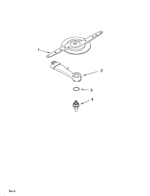 Lower Washarm Parts parts for Kenmore Dishwasher 665.16264401 (66516264401, 665 16264401) from AppliancePartsPros.com
